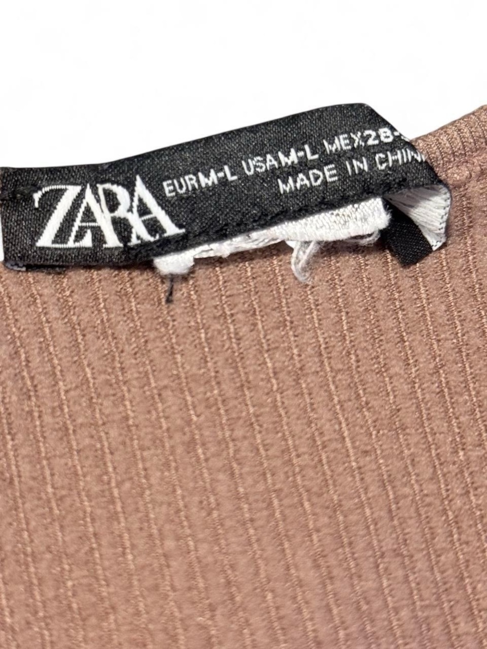Zara Brown Ribbed Bodysuit ✨ - Picture 3 of 3